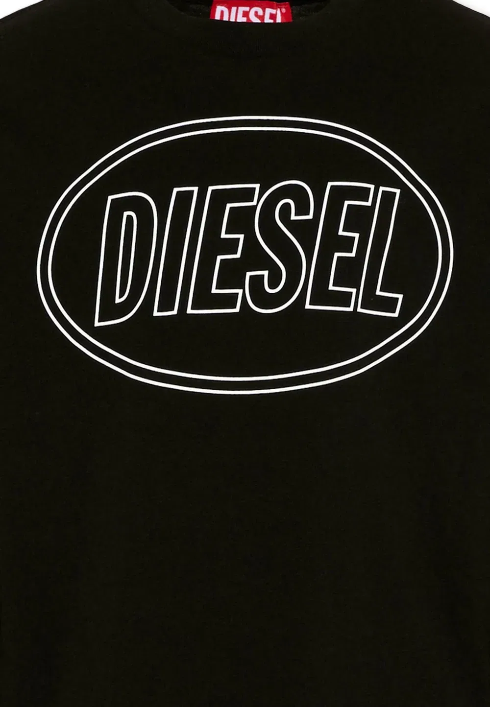 Футболка унисекс с длинными рукавами Diesel, Black — фото 3