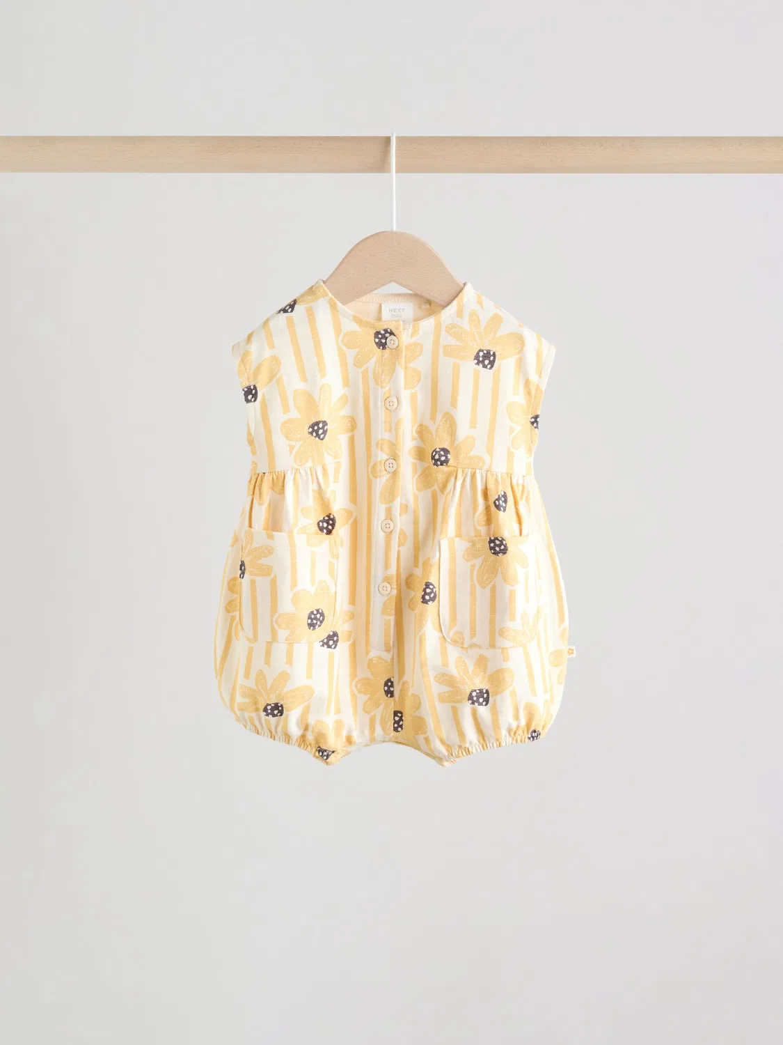 Комбинезон для новорожденных, 3 шт., Yellow Floral Next, желтый — фото 3