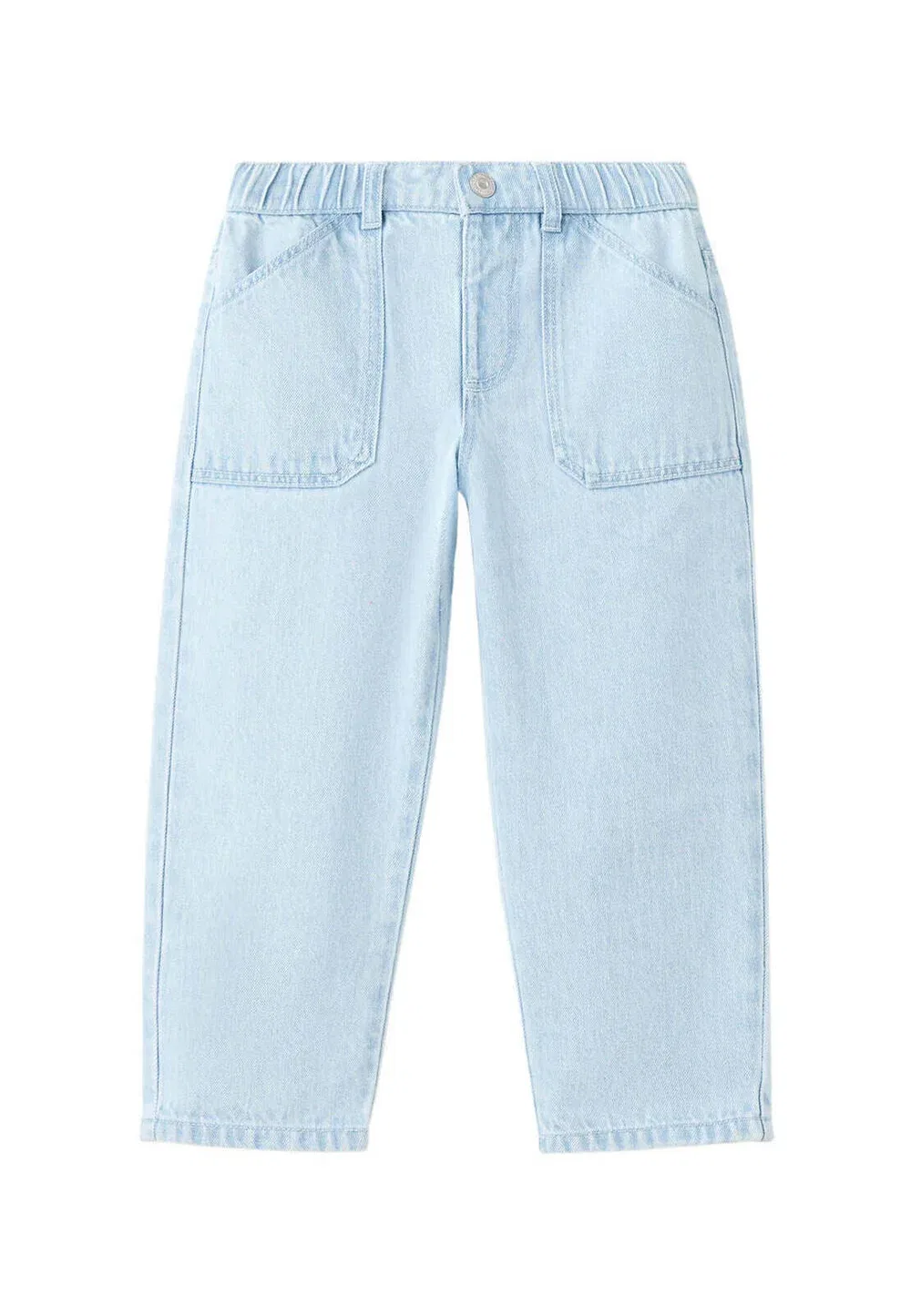 Детские джинсы прямого кроя Mango Kids, Light Blue
