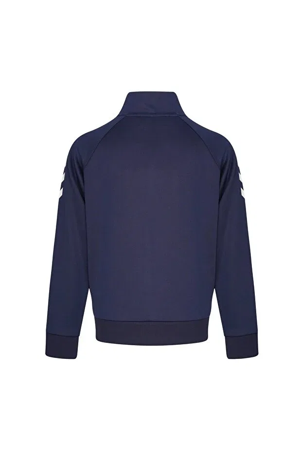 Детское худи на молнии для мальчиков хлопковое Hummel, Navy Blue — фото 3