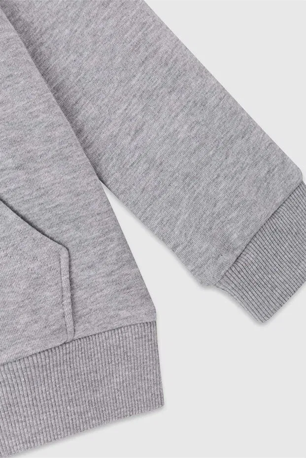 Детский кардиган с длинным рукавом Benetton, Gray — фото 4