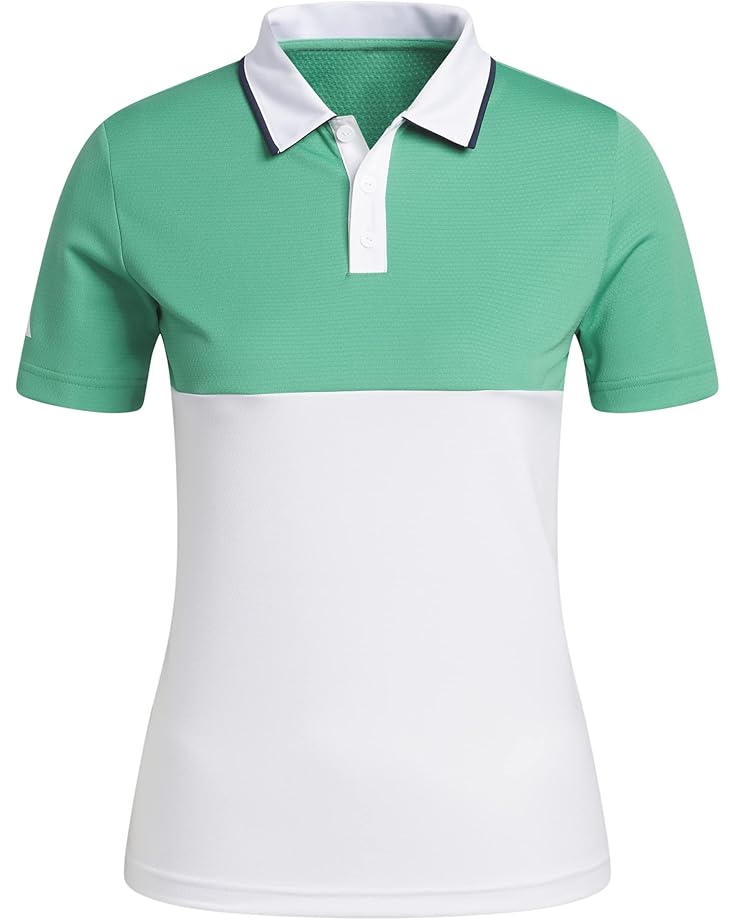 

Поло adidas Golf Kids Color-Block Heat.RDY Polo Shirt, цвет Court Green