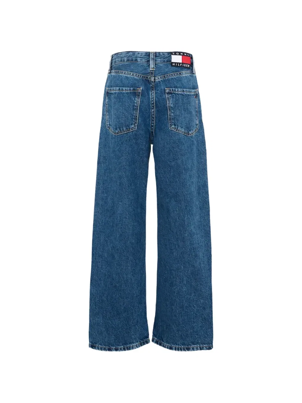 Джинсы широкого кроя с нашивкой-логотипом Tommy Hilfiger Junior, синий — фото 2