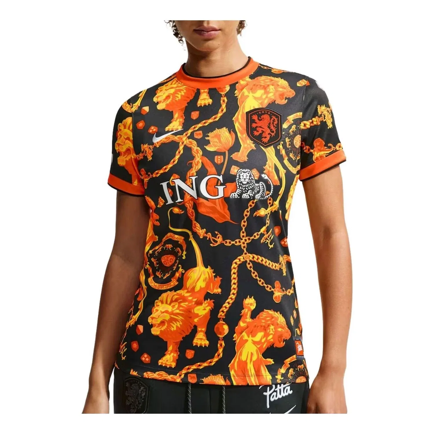 Женская футболка Nike x Netherlands x Patta Cryoshot T-Shirt Deep Royal Blue White, мультиколор