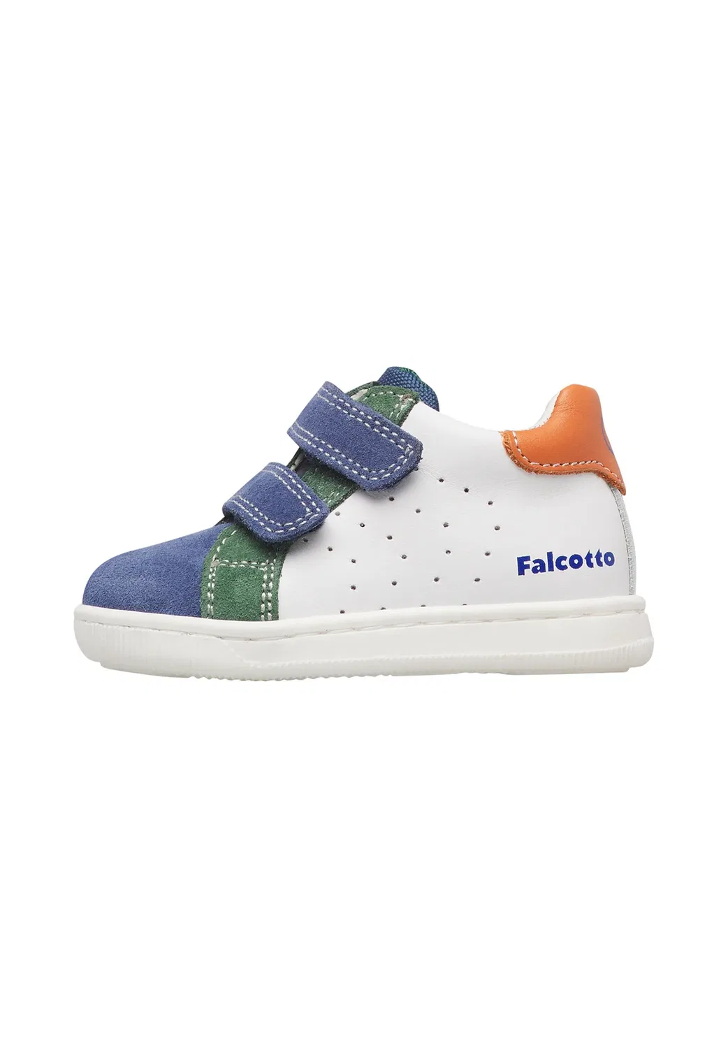 Кроссовки - детская обувь Falcotto, Weiß-Hellblau-Grün