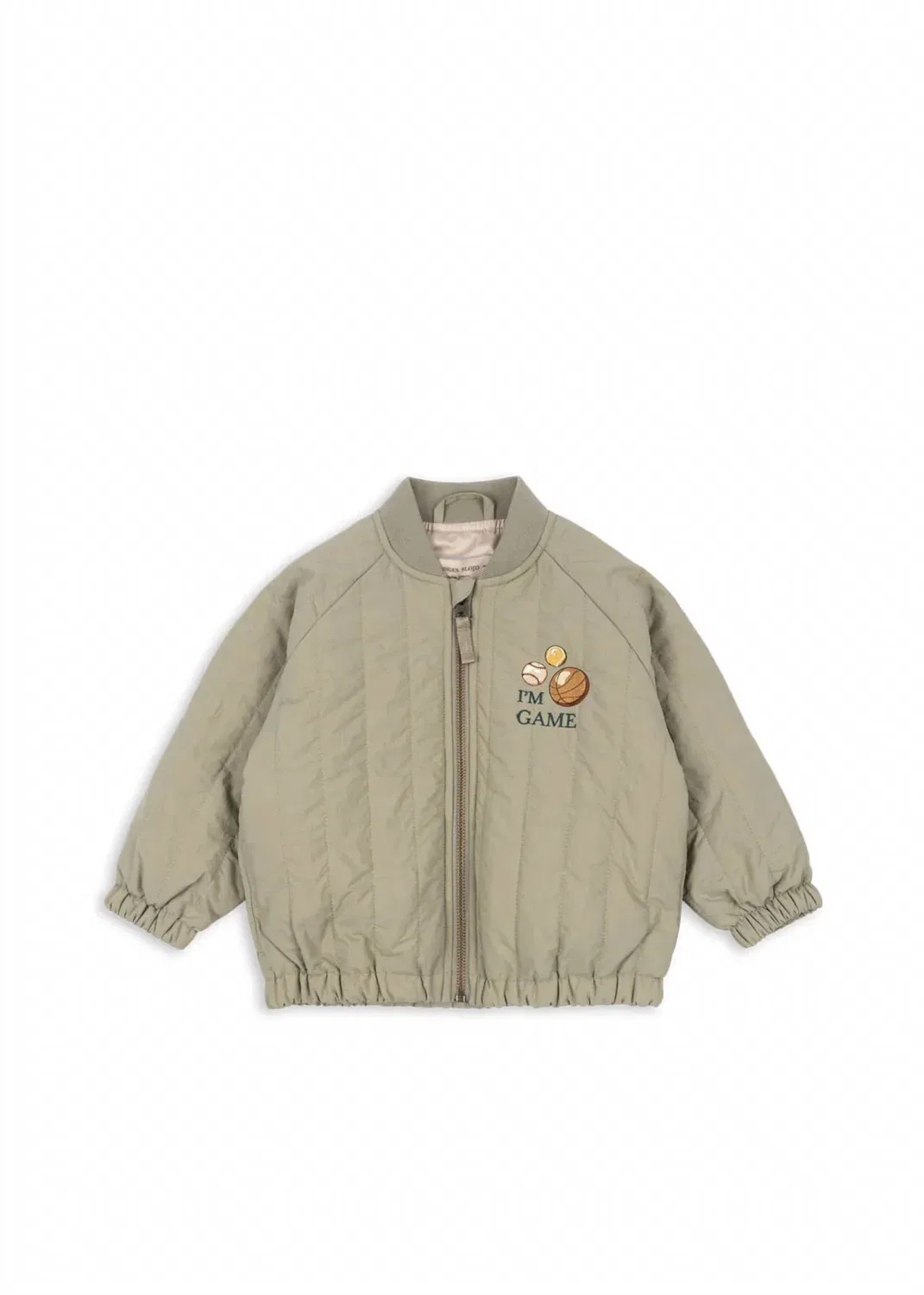 Детская куртка-бомбер для мальчиков утепленная Juno Bomber Jacket Konges Sløjd, Laurel Oak — фото 4