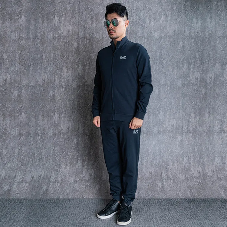Мужской спортивный костюм с логотипом Emporio Armani, Blue — фото 4