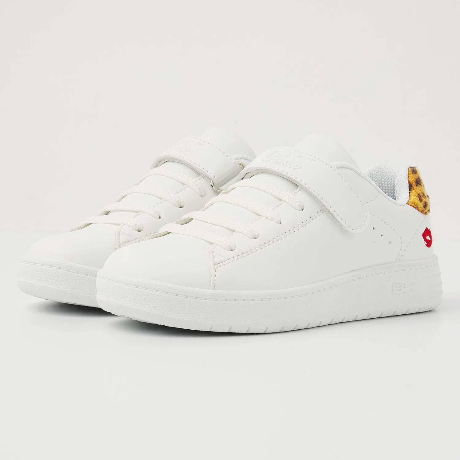 Детские кроссовки для девочек с принтом Mist BK British Knights, Labbra Leopardo Bianco — фото 3