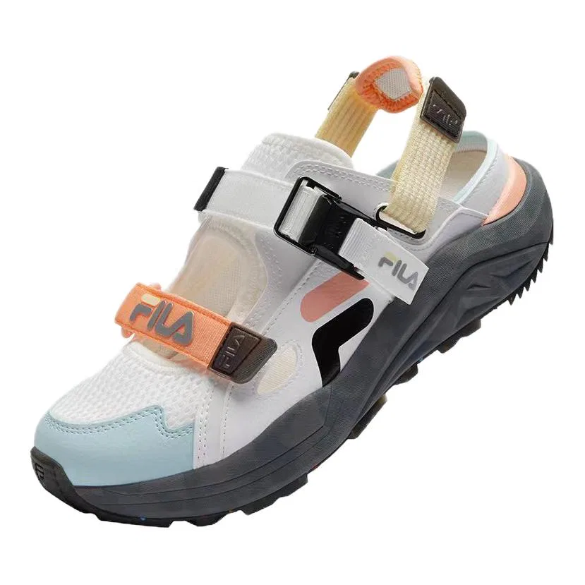 Детские сандалии с амортизацией, нескользящие FILA KIDS, White Blue — фото 4