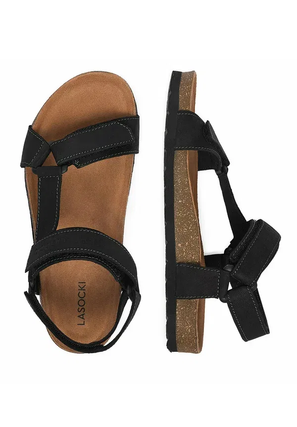 Сандалии кожаные Sandals boy Lasocki Young black, черный — фото 3