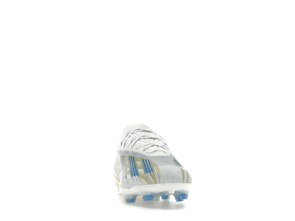 Бутсы с шипами Adidas X Crazyfast Messi LC.1 FG Adidas, Cloud White Pulse Blue Gold Metallic — фото 2
