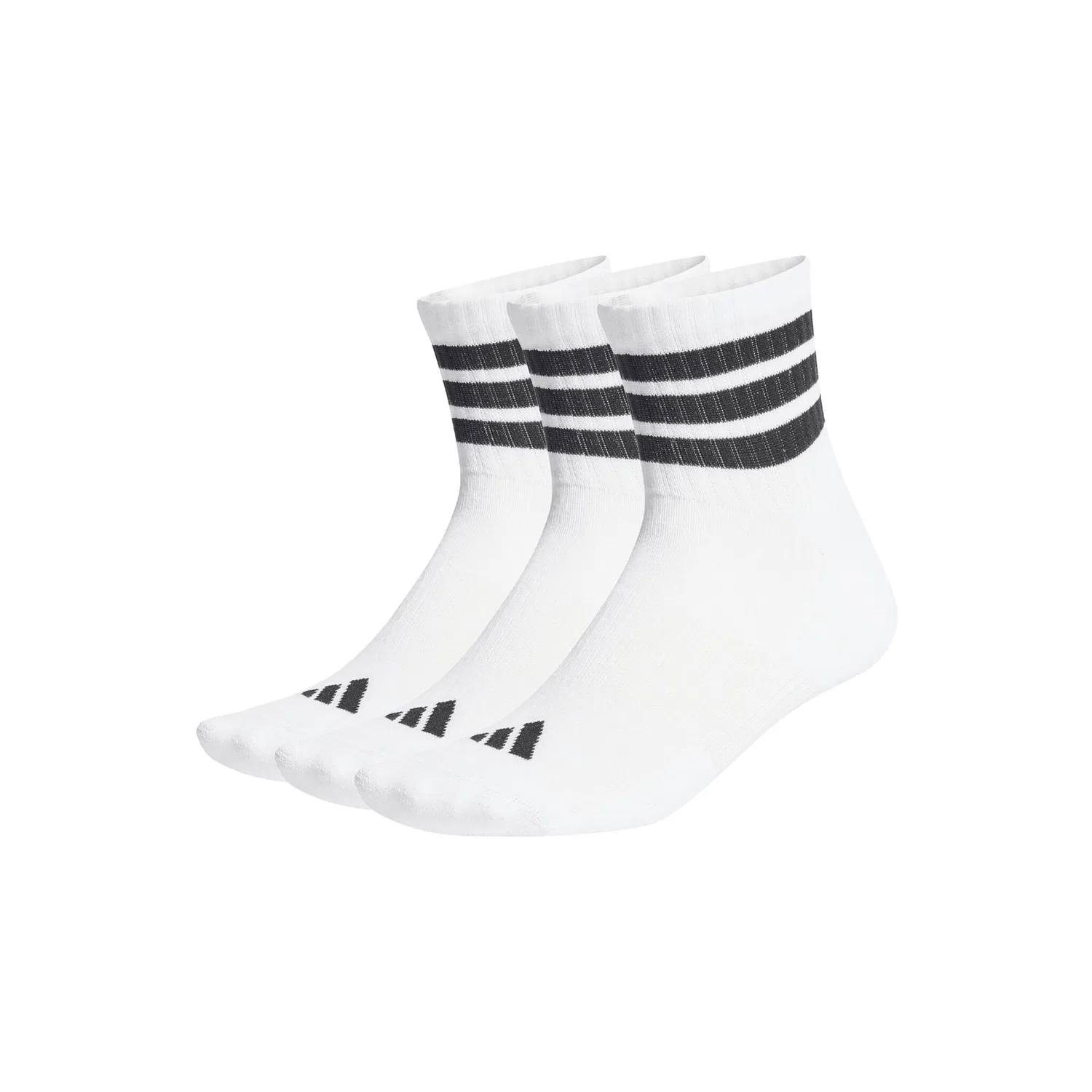 Мужские короткие носки с тремя полосками Adidas Originals, White