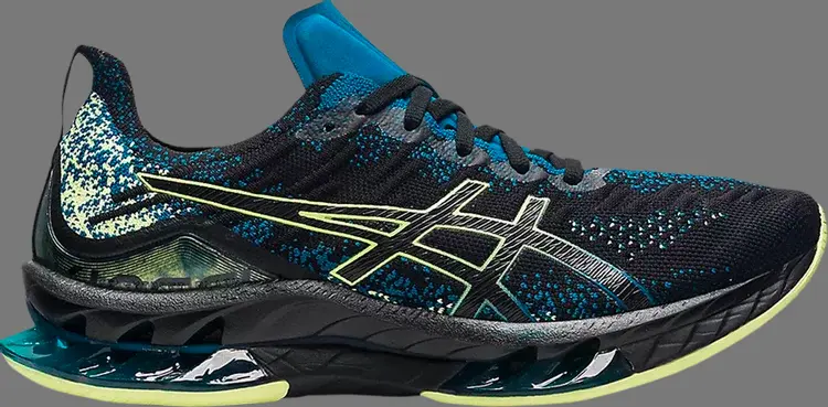 

Кроссовки kinsei blast 'black glow yellow' Asics, черный