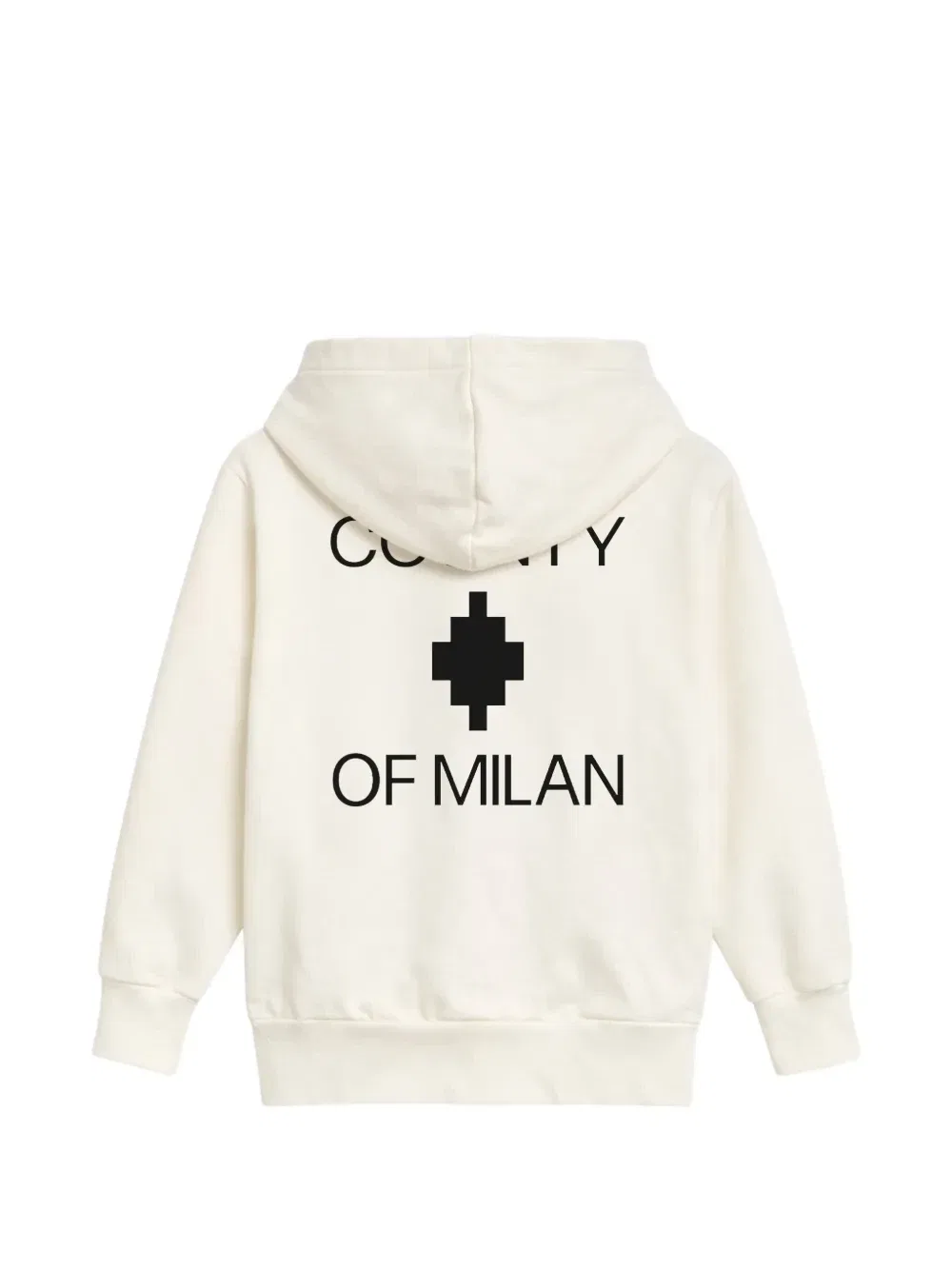 Худи с графичным принтом County Of Milan, бежевый — фото 2