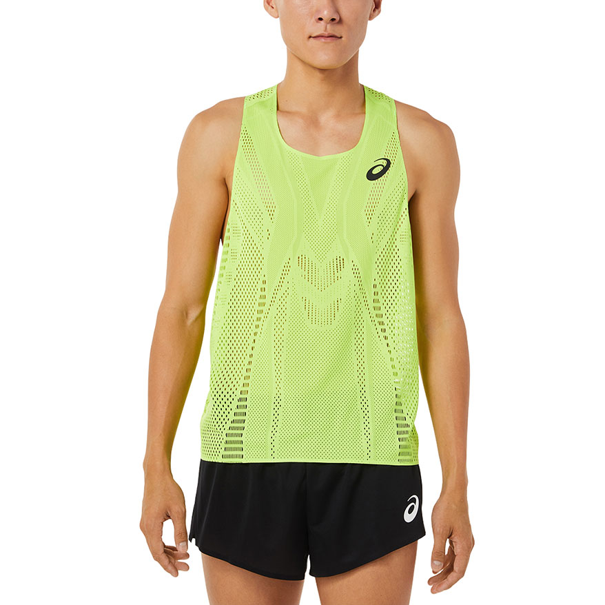 

Asics Майка Track Elite Activbreeze для мужчин, зелено-желтая
