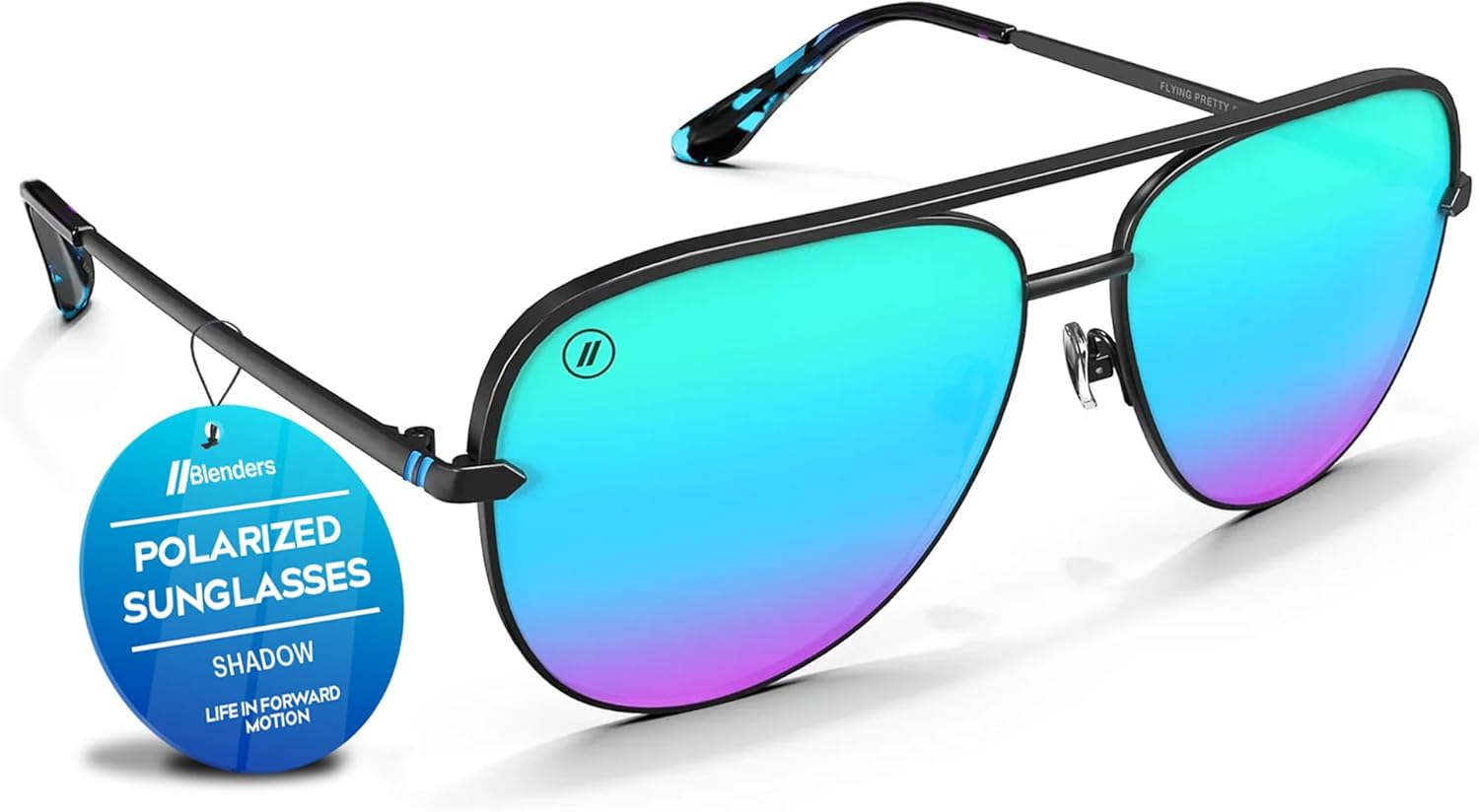 

Солнцезащитные очки Blenders Eyewear Shadow – поляризованные – современный стиль «авиатор», металлическая оправа – 100% защита от УФ-излучения – для мужчин и женщин, Flying Pretty