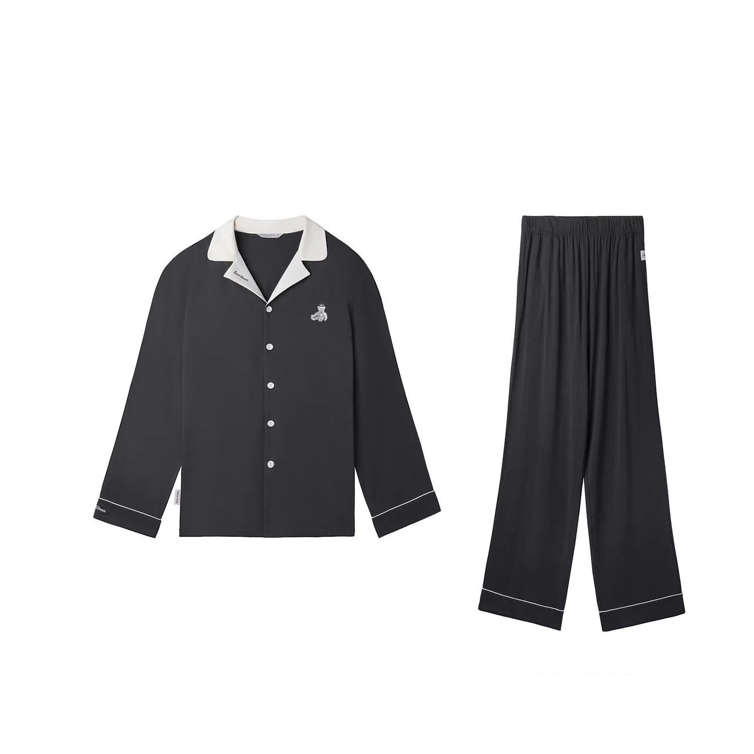 Детский комплект пижамы Unisex Teenie Weenie, Carbon Gray