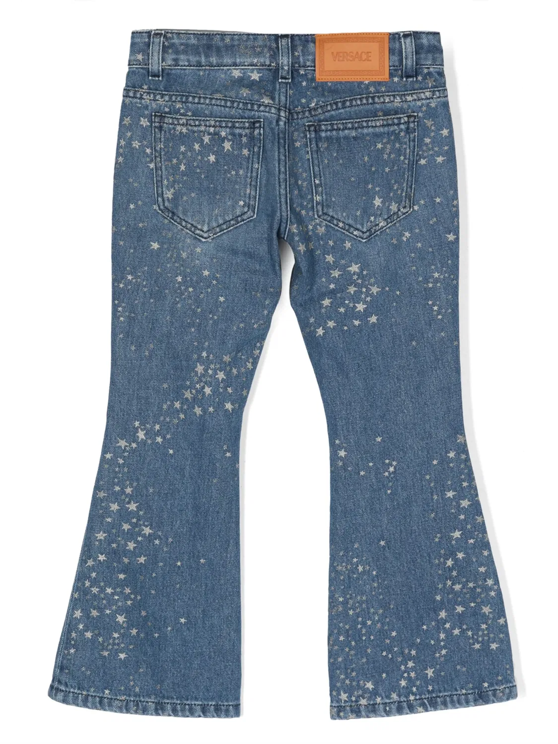 Джинсы с расклешенным кроем Stars Versace, синий — фото 2