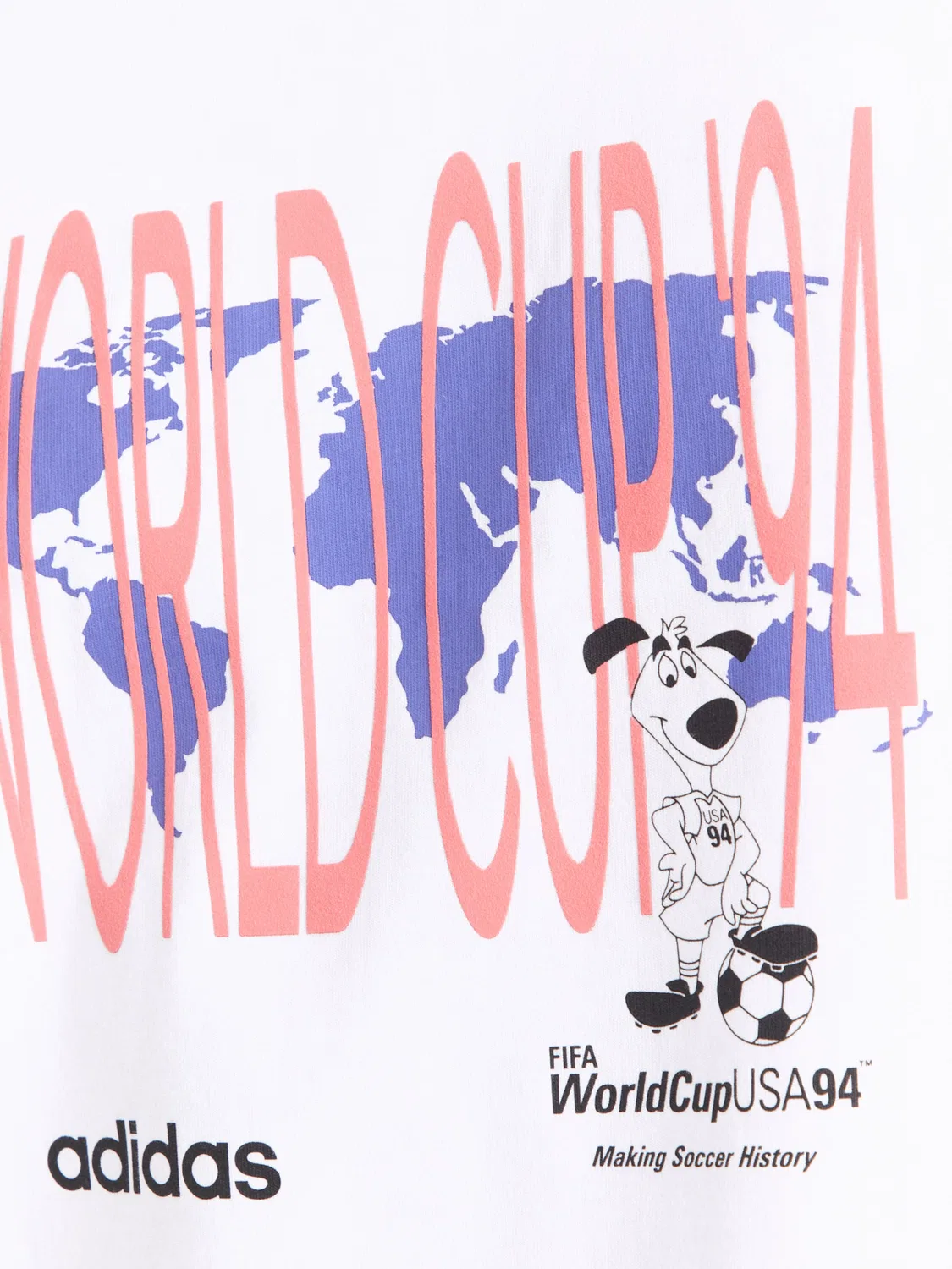 Футболка Adidas Originals WC 94 MASC белого цвета — фото 2