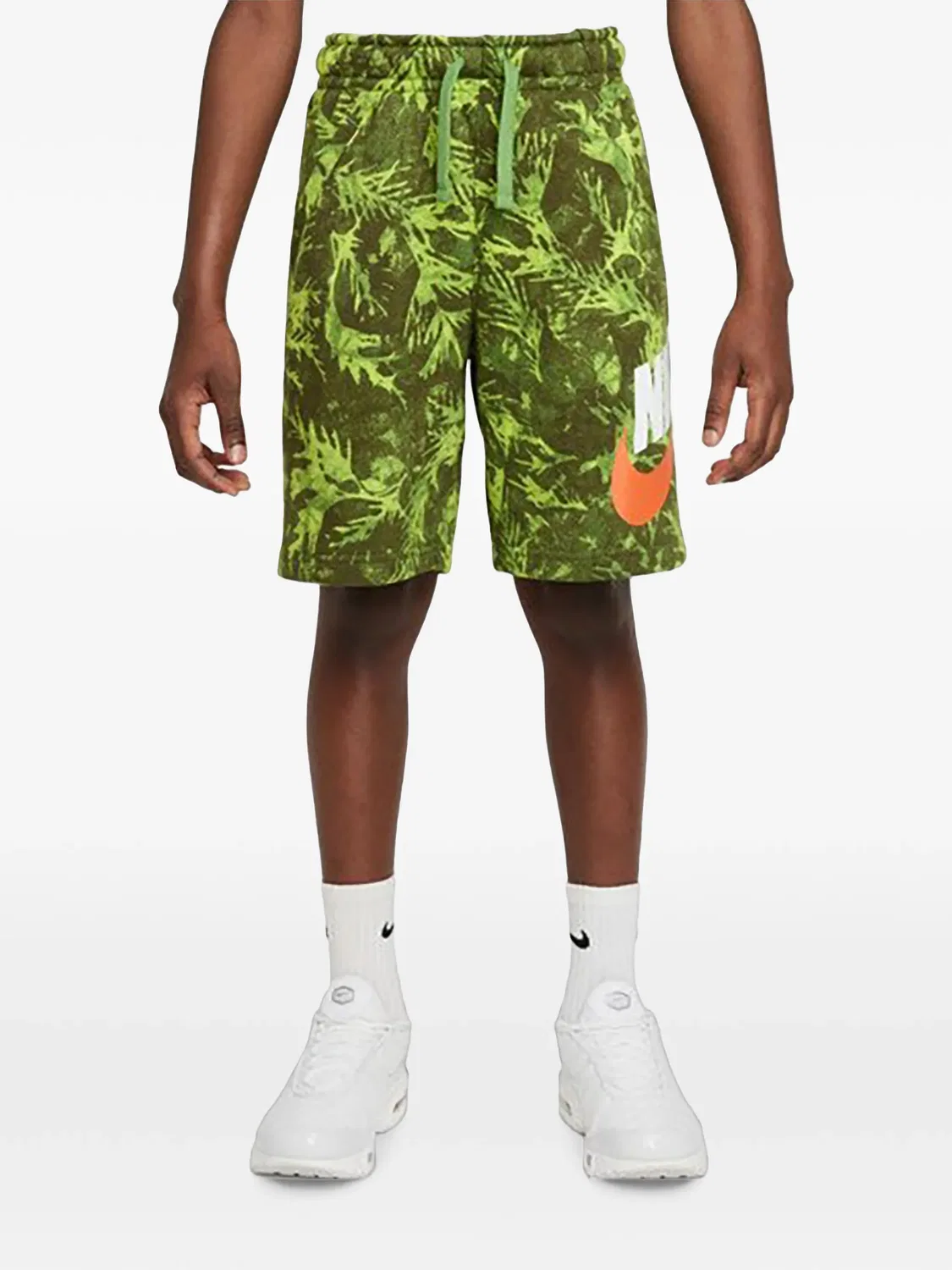 Шорты с логотипом Nike Kids, зеленый