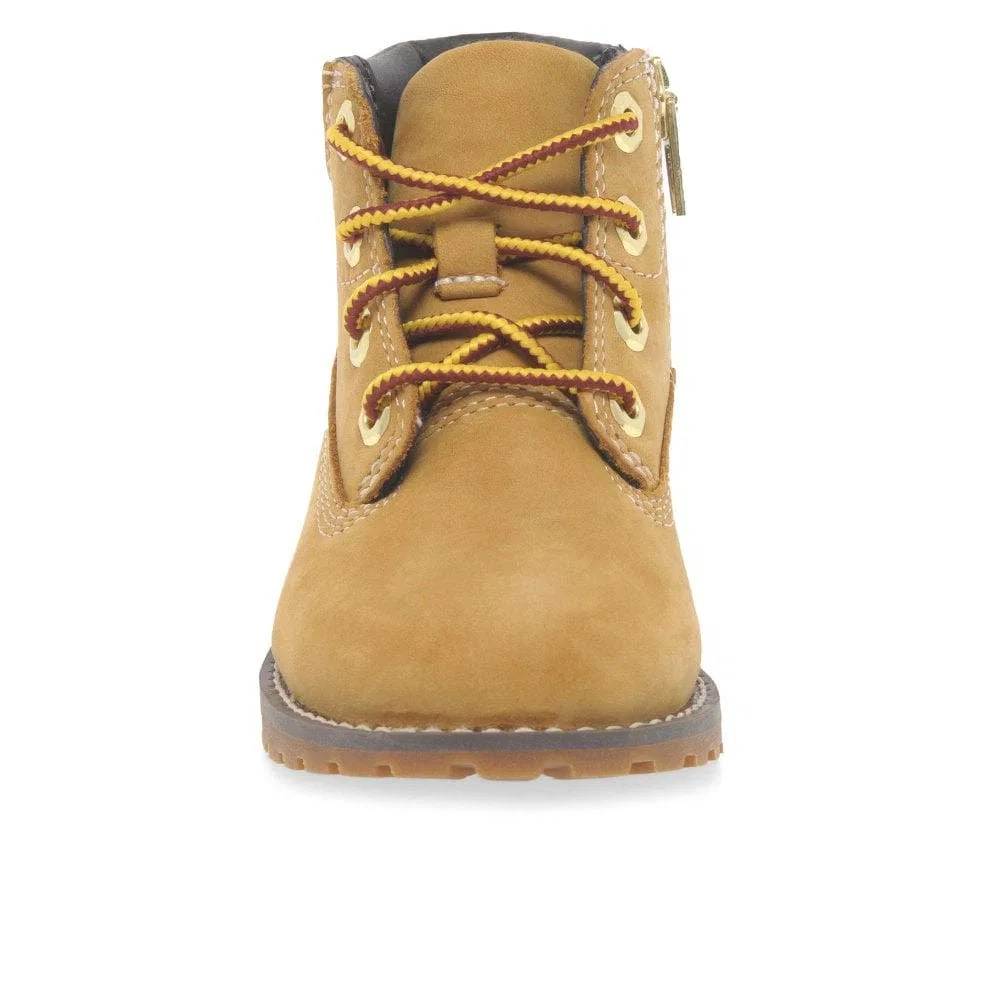 Детские ботинки для мальчиков с молнией Pokey Pine 6 in Zip Timberland, Yellow Wheat 231 — фото 4