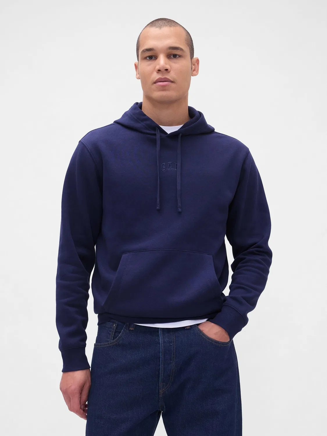 Худи, свободная посадка, Relaxed Mini-Logo Gap, синий