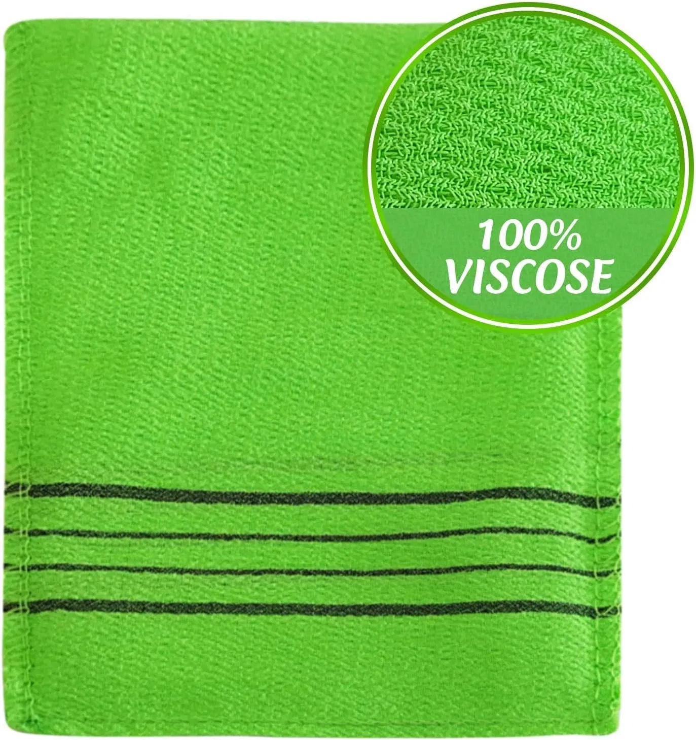 Мочалка для эксфолиации Italy Towel, 4 шт, Green — фото 2