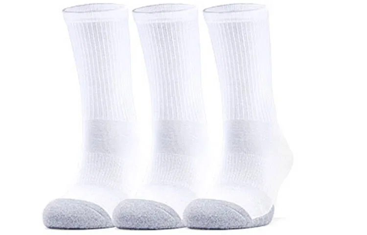 Детские носки с высоким голенищем, комплект из 3 пар, Under Armour, White