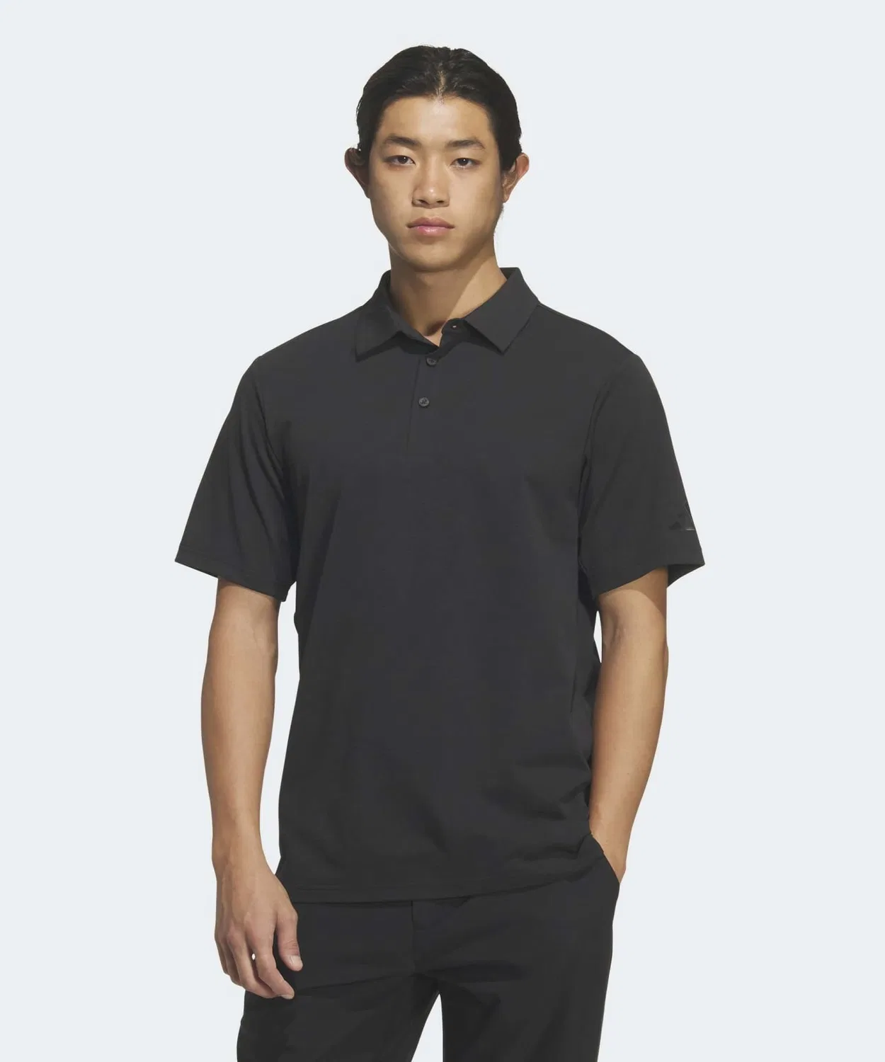 Мужская поло из пике с коротким рукавом Premium Regular Fit Adidas, Black