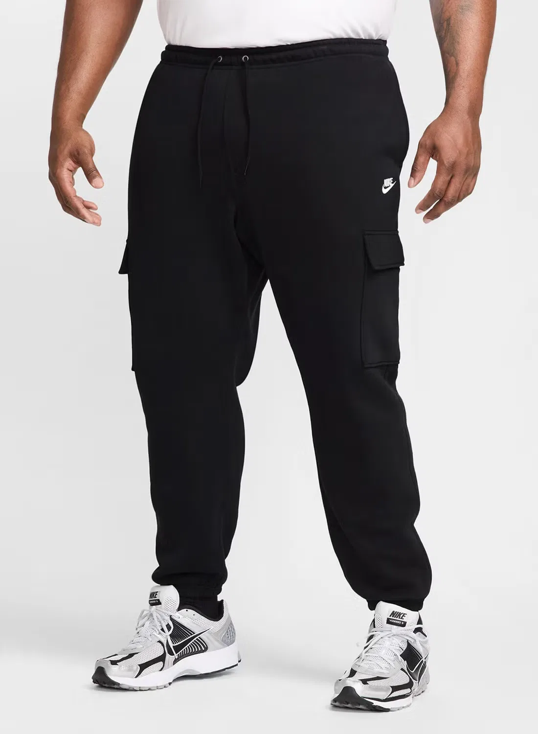 Штаны карго с начесом Club Nike, черный