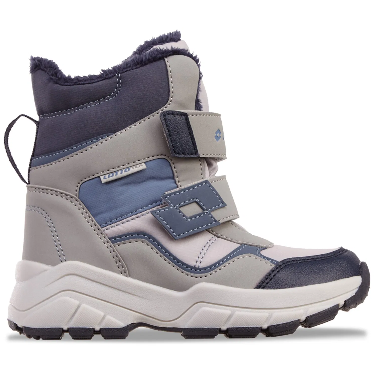 Детские зимние ботинки с мембраной Tex Lotto, Grey-Midblue