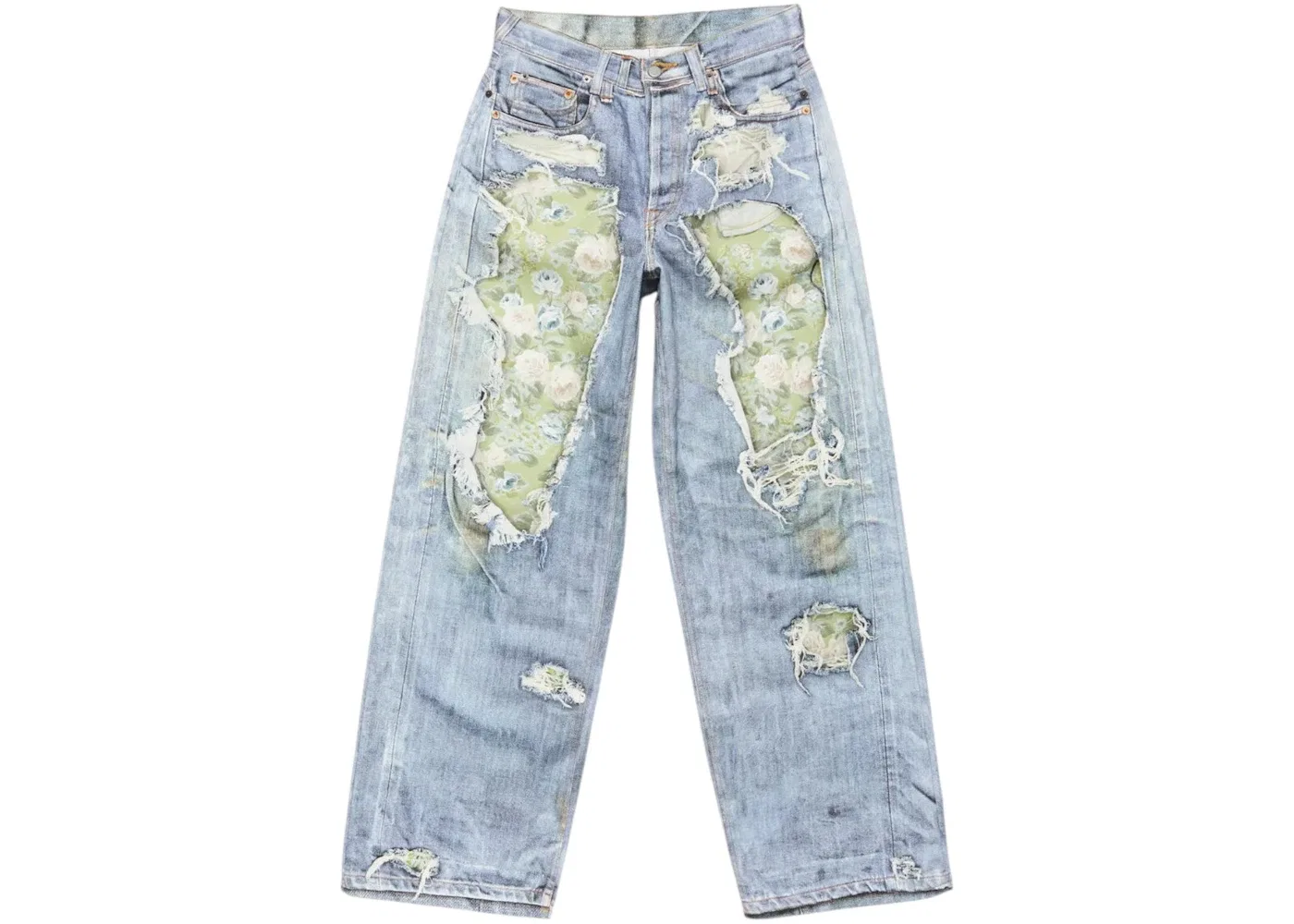 Женские джинсы Trompe Loeil Acne Studios, Blue/Green