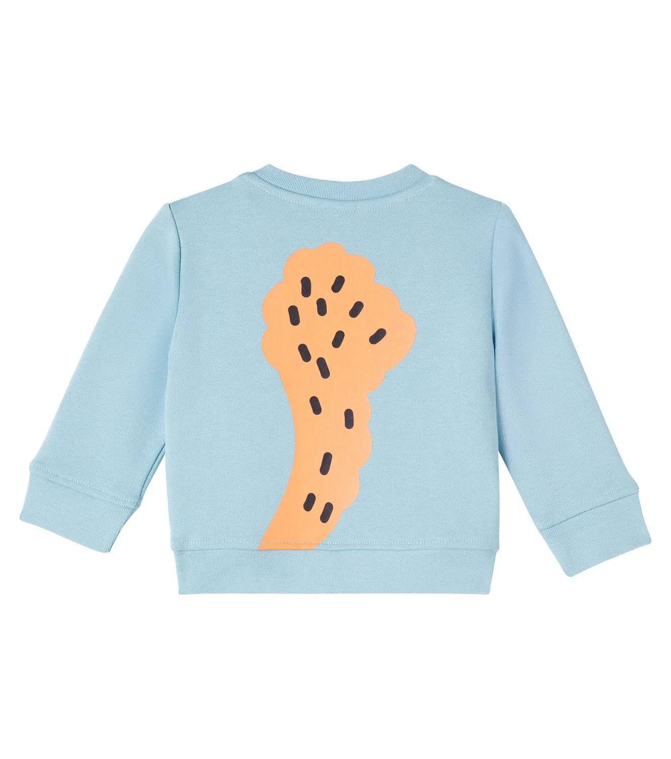 Детская толстовка из хлопкового трикотажа с принтом Stella Mccartney Kids, синий — фото 2