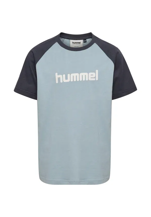 Футболка унисекс с принтом Hummel, голубой
