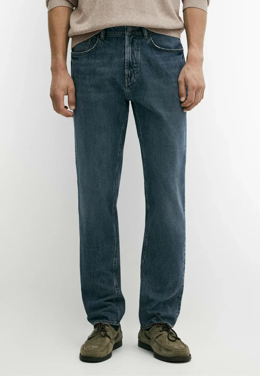 Джинсы зауженного кроя - джинсы зауженного кроя Massimo Dutti, Dark Blue
