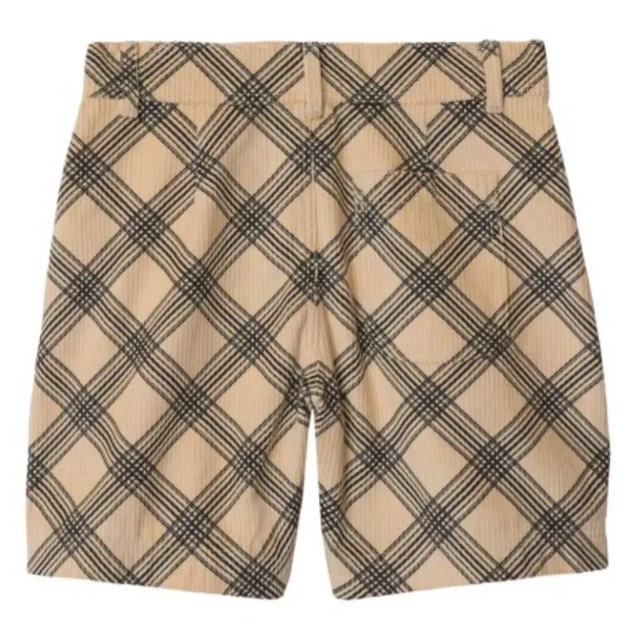 Шорты для девочек с жаккардовым принтом Kids Felix Check Burberry, Black Pattern — фото 2