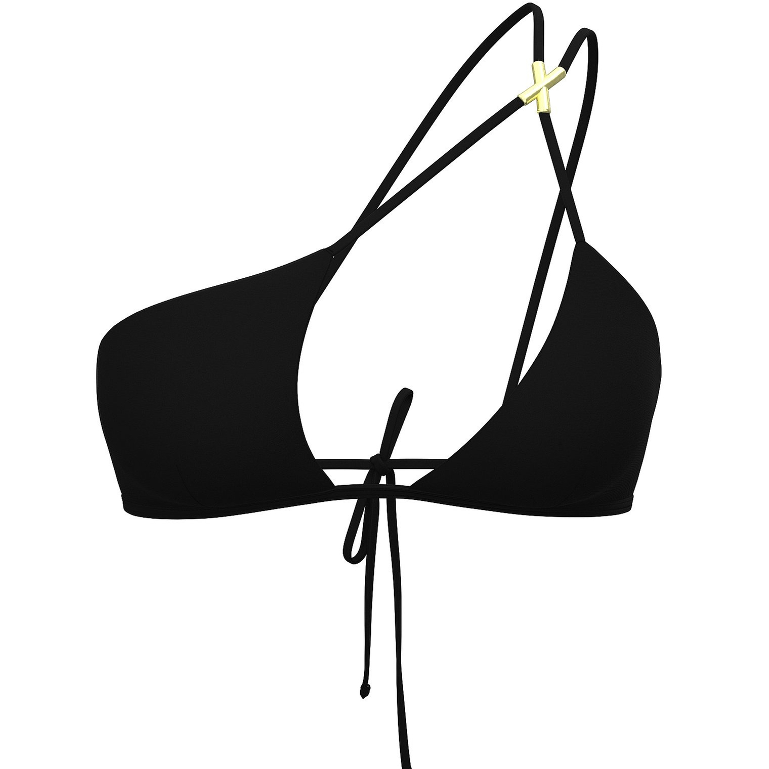

Купальник Victoria's Secret Archives Sexy Straps One-Shoulder Bikini, черный