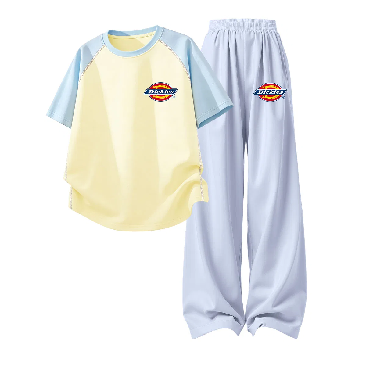 Детский спортивный комплект с принтом Dickies, Silicone Standard K Blue Yellow+Standard K Breeze Blue