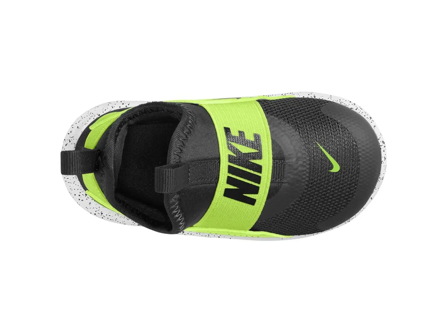 Кроссовки детские Flex Runner 4 Slip-On, Nike, черно-зеленый — фото 4