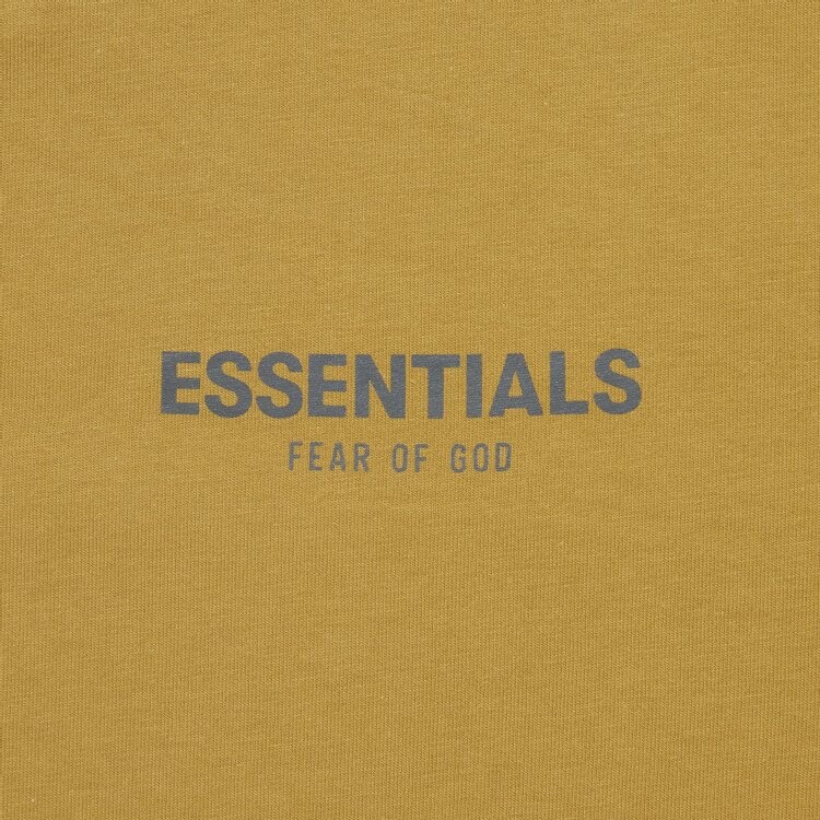 Футболка Fear of God Essentials Short-Sleeve Polo 'Amber', желтый — фото 4