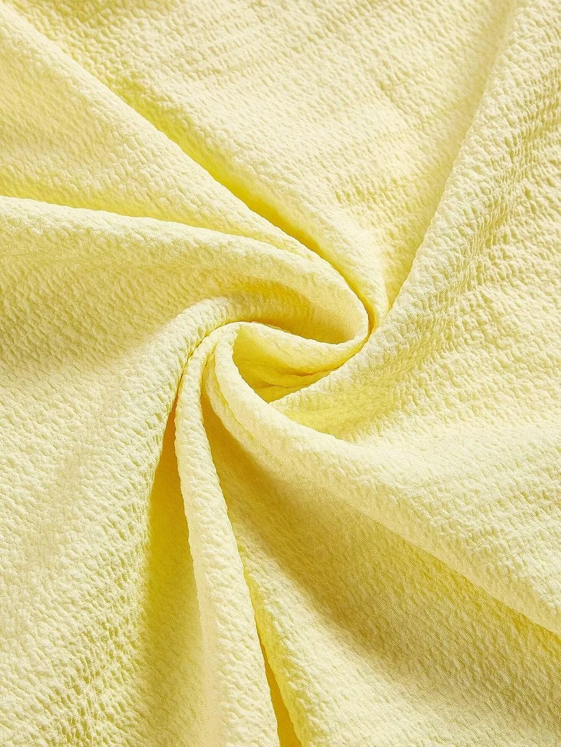 Женское миди-платье с завышенной талией на пуговицах, Yellow — фото 4