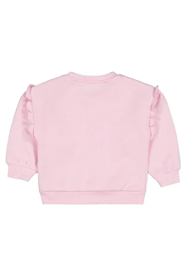 Детские свитшот для девочек с принтом Sparkling Printed Civil Girls, Powder — фото 2