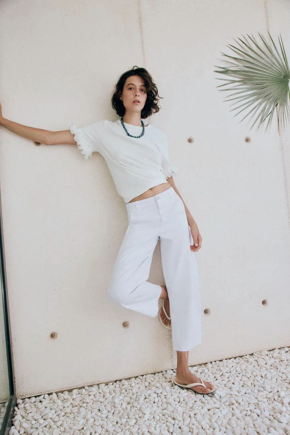 Джинсы-BARREL-LEG Z1975 ZARA, White — фото 2