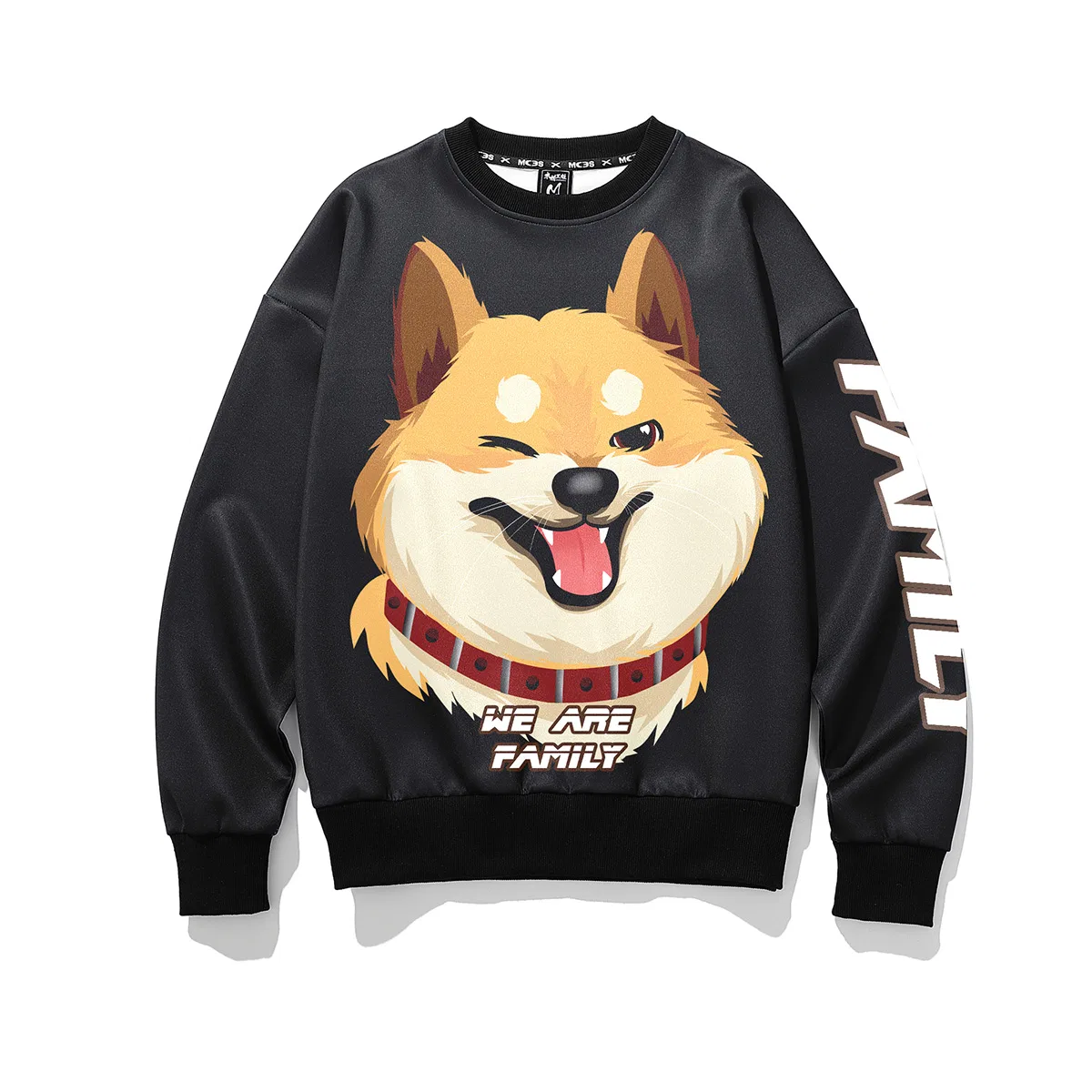 Детский свитшот с принтом Shiba Inu Pattern SANSYAS