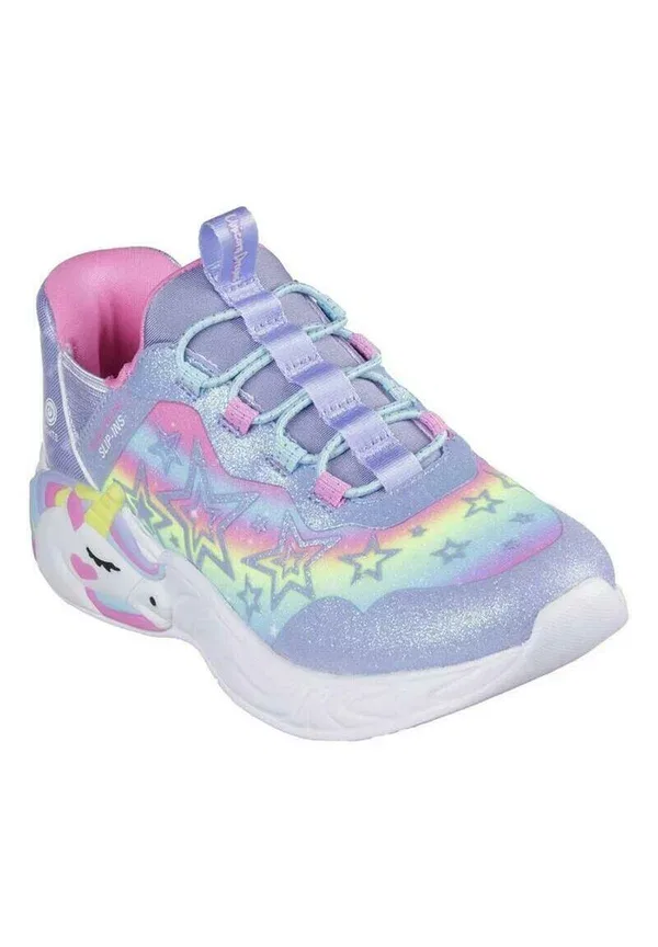 Кроссовки с эластичной вставкой Street unicorn slip ins stars sneaker, Skechers, мультиколор — фото 4