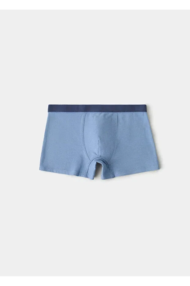 Детские боксеры для мальчиков хлопковые Set of 3 karma underwear Mango Kids, Blue — фото 2