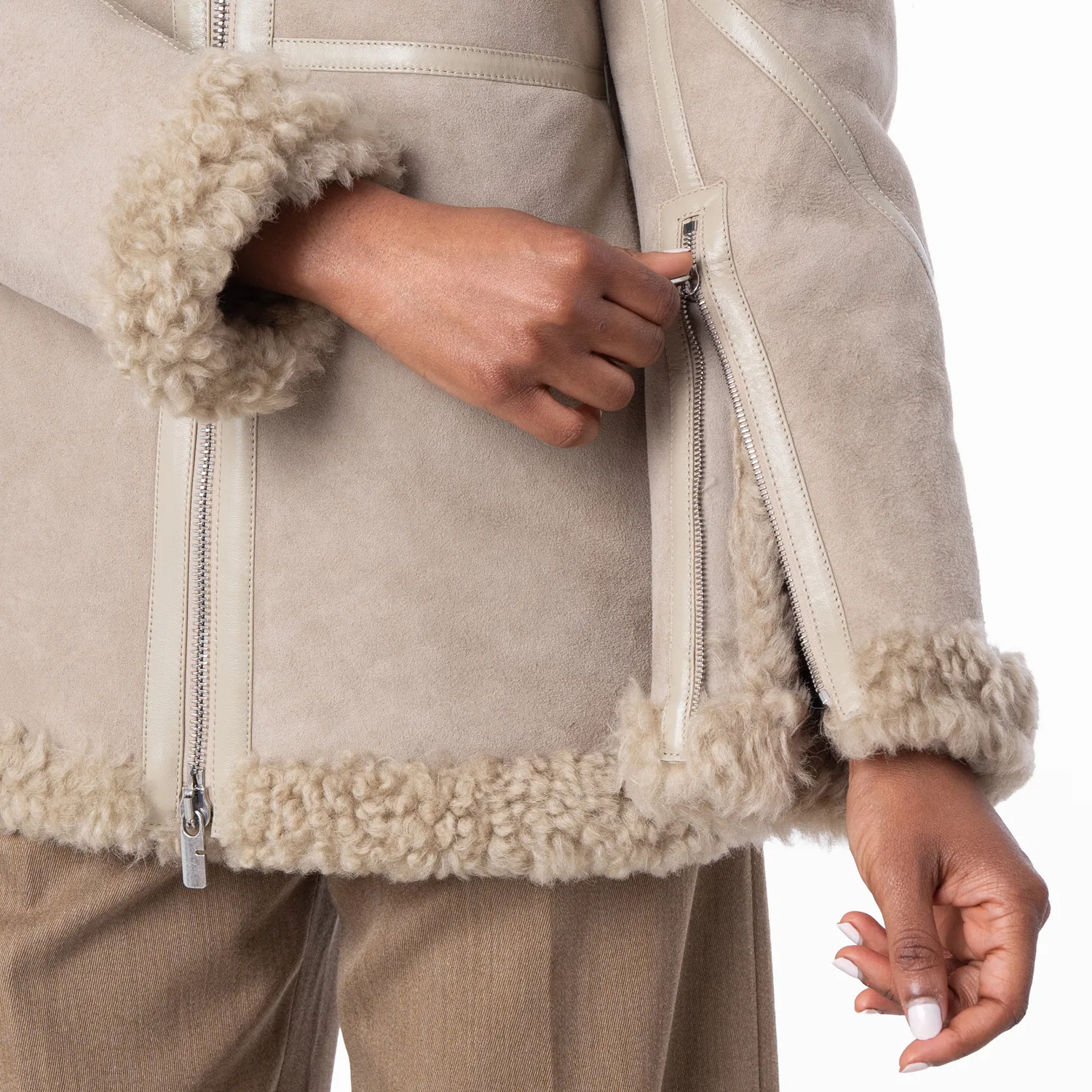 Куртка-авиатор из овчины Burberry, Field — фото 4