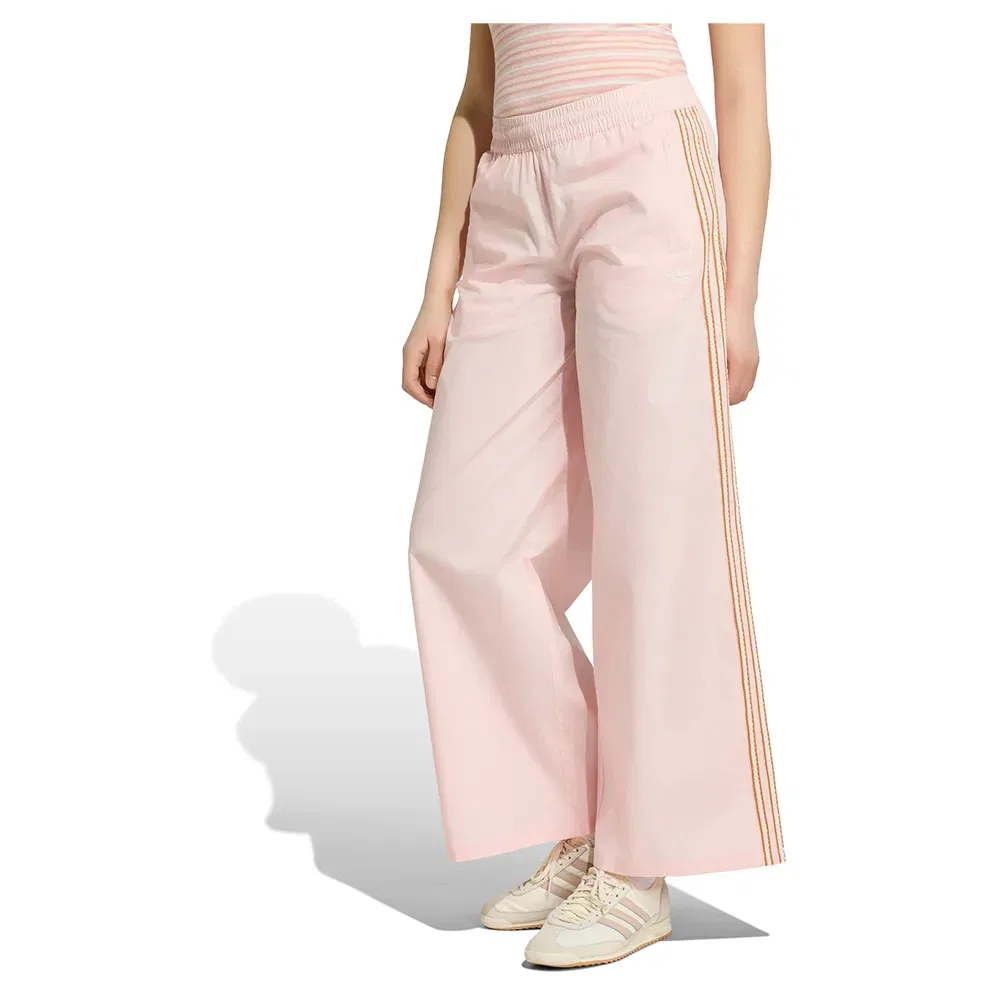 Брюки Wide Leg Adidas Originals, розовый