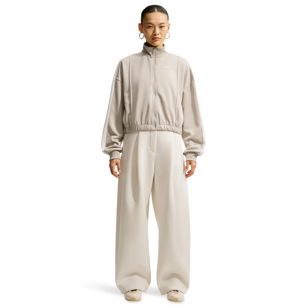 Женская куртка с принтом Nike NSW Track Jacket Nike, Sail/Sail/Cream Ii — фото 4