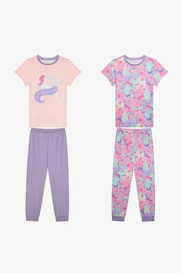Детский комплект пижам для девочек хлопковый Magical Cotton Penti, Multicolor